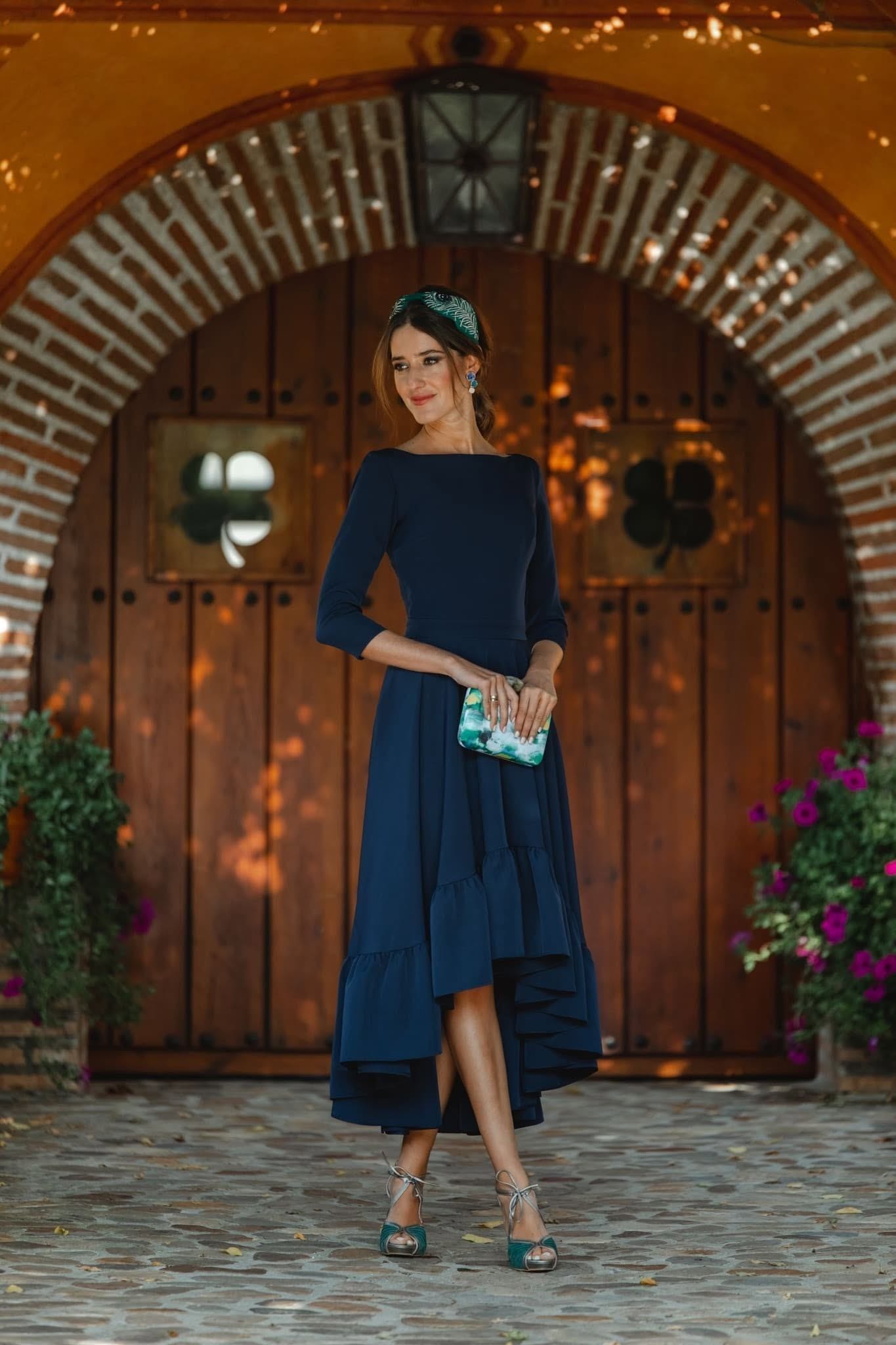 Robe Miphai Paris bleu marine M/38 · Miphai · taille M · Robe · à louer - photo 2