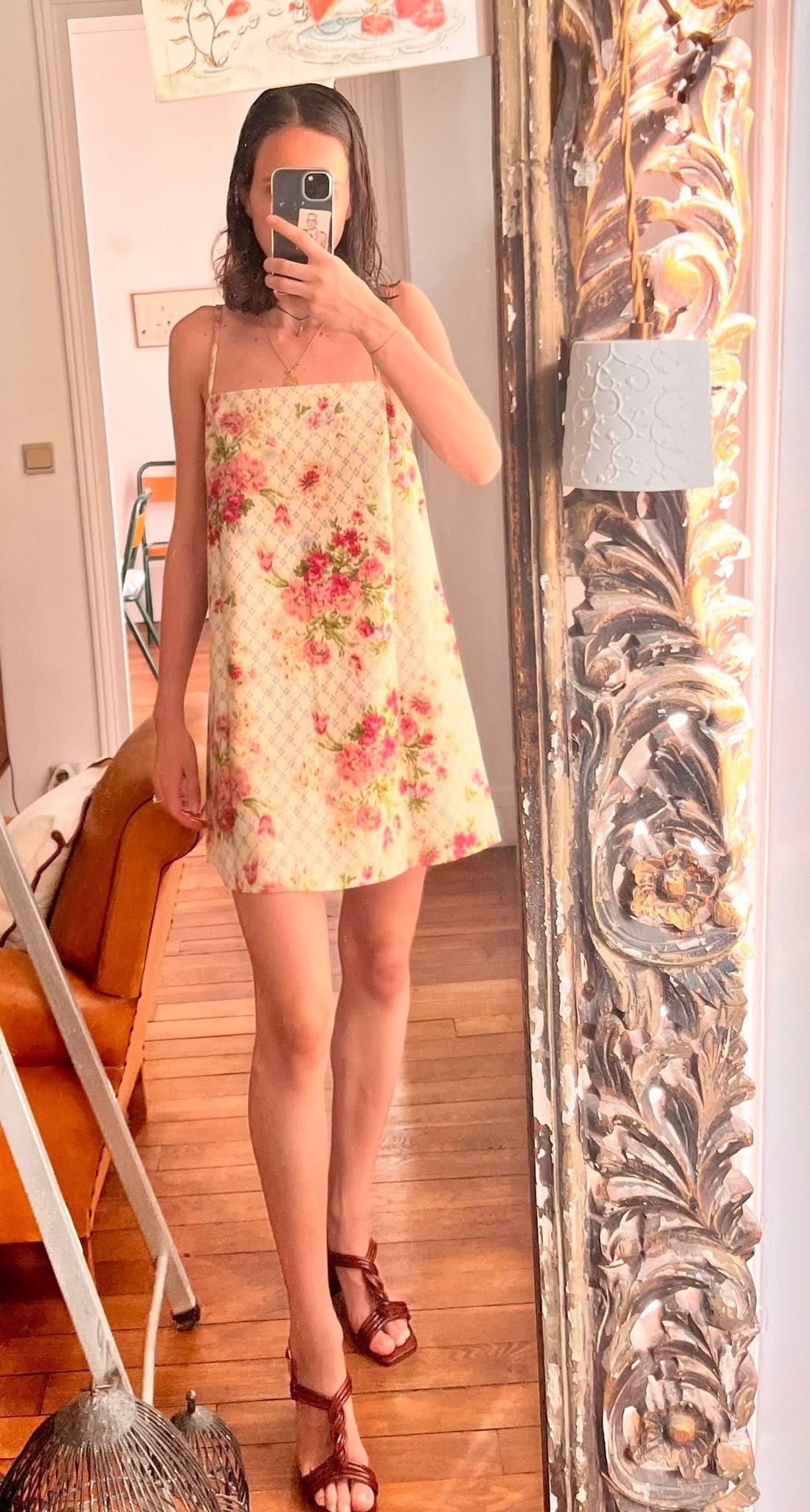 Robe courte à fleurs modèle Josiana Sézane taille 34 · Sézane · taille XS · Robe · à louer - photo 3