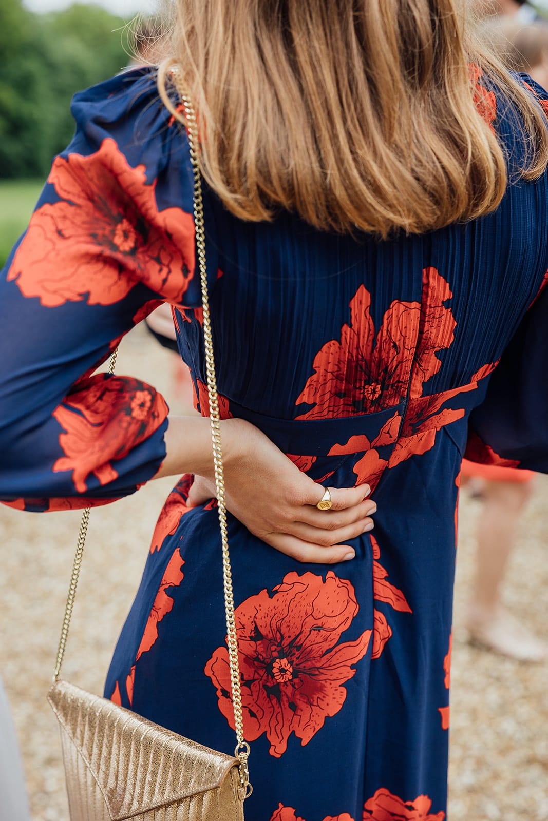 Robe midi à fleurs · Fait main · taille 34 · Robe · à louer