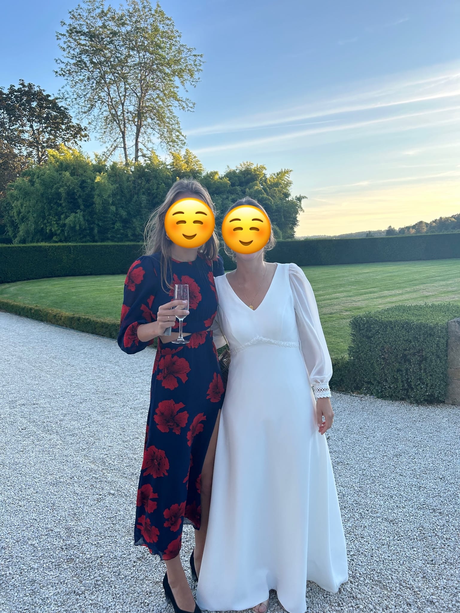 Robe midi à fleurs · Fait main · taille 34 · Robe · à louer - photo 6
