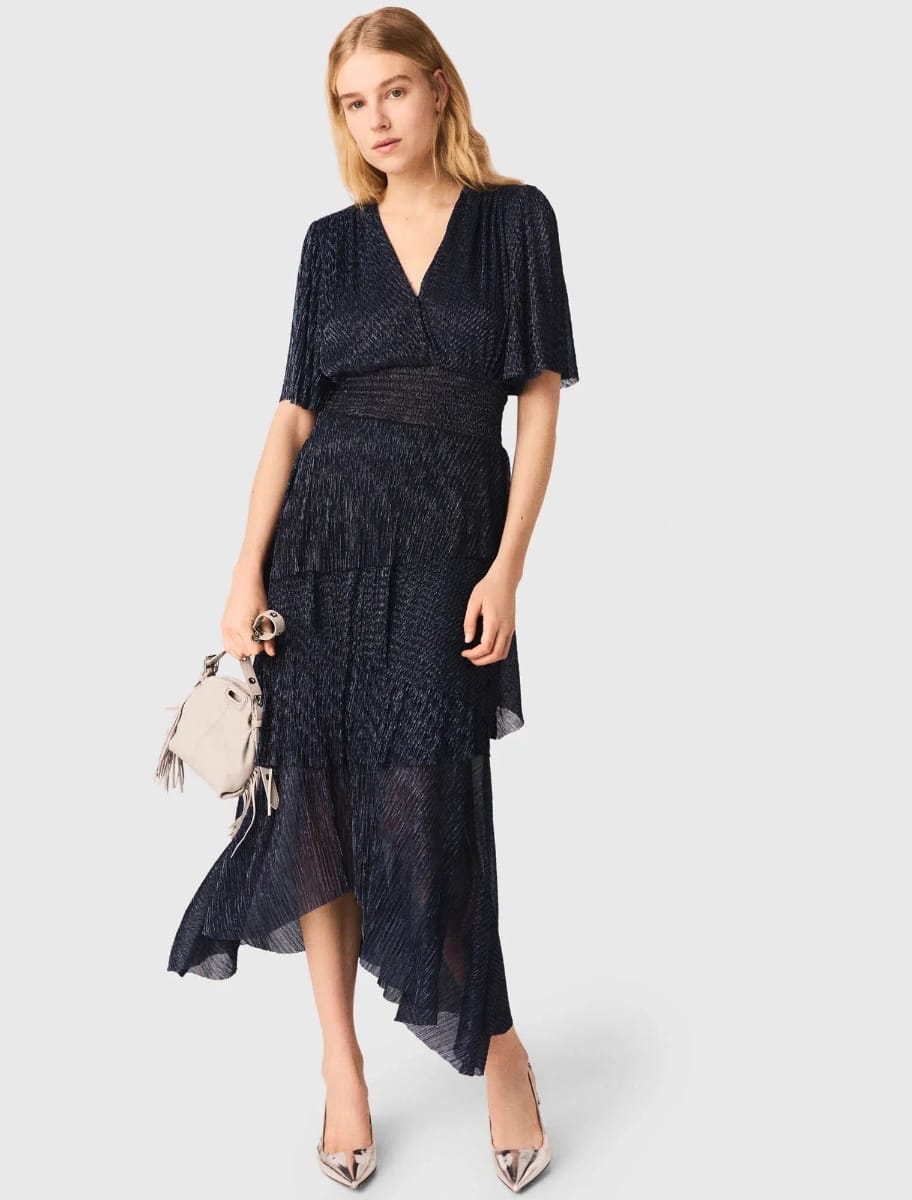 Roble bleue nuit · Sézane · taille XS · Robe · à louer - photo 3