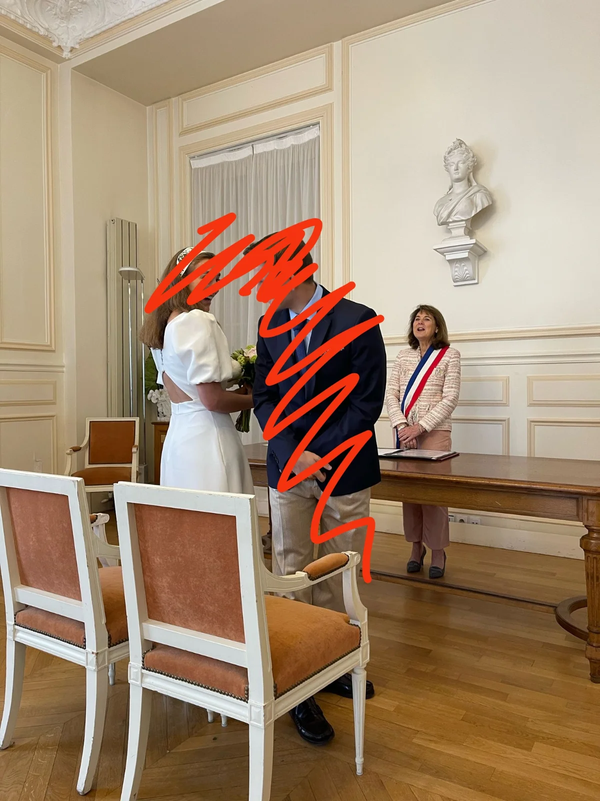 Robe mariage civil · Miphai · taille M · Robe · à louer - photo 3