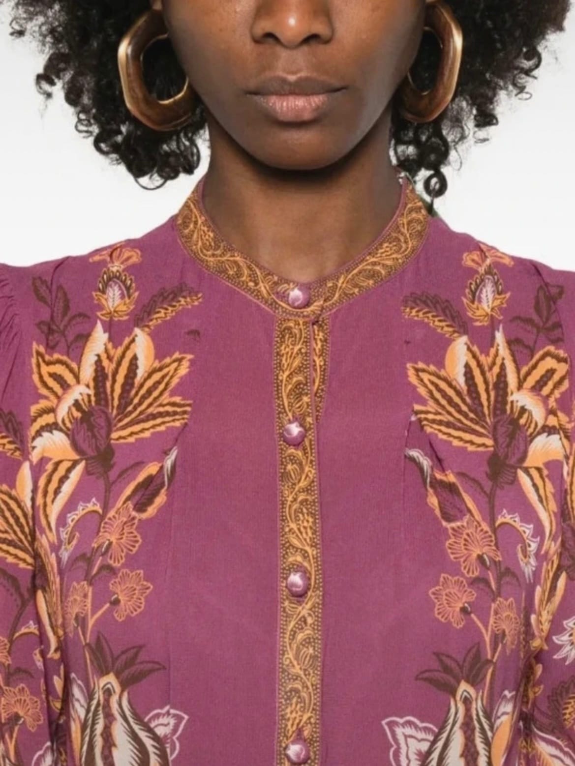 Robe longue fleurie rose - Farm Rio · Farm Rio · taille XS · Robe · à louer - photo 2