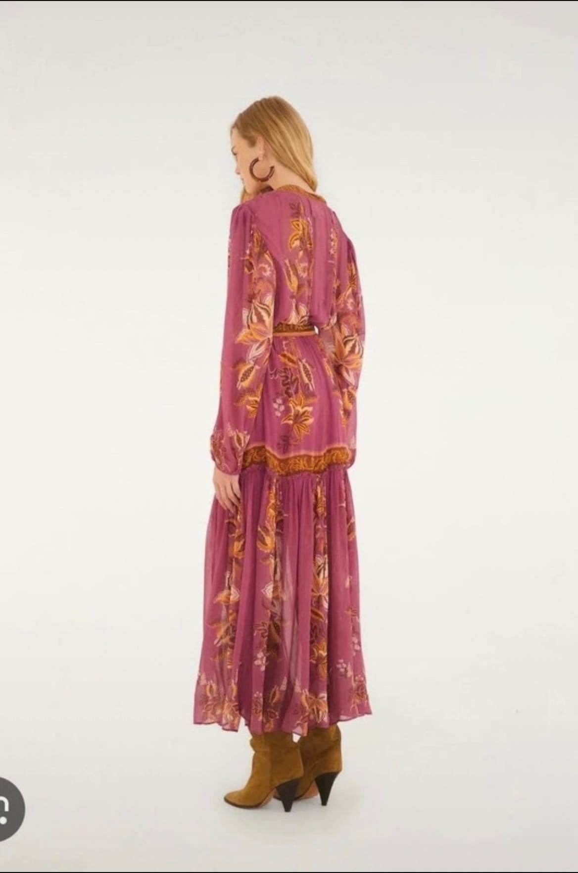 Robe longue fleurie rose - Farm Rio · Farm Rio · taille XS · Robe · à louer