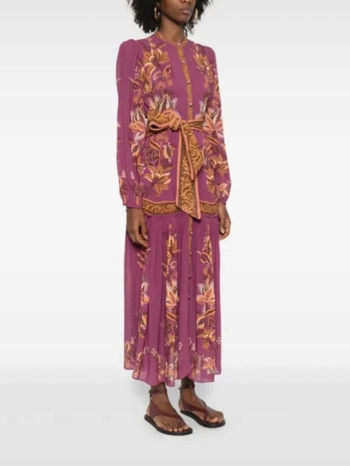Robe longue fleurie rose - Farm Rio · Farm Rio · taille XS · Robe · à louer - photo 3