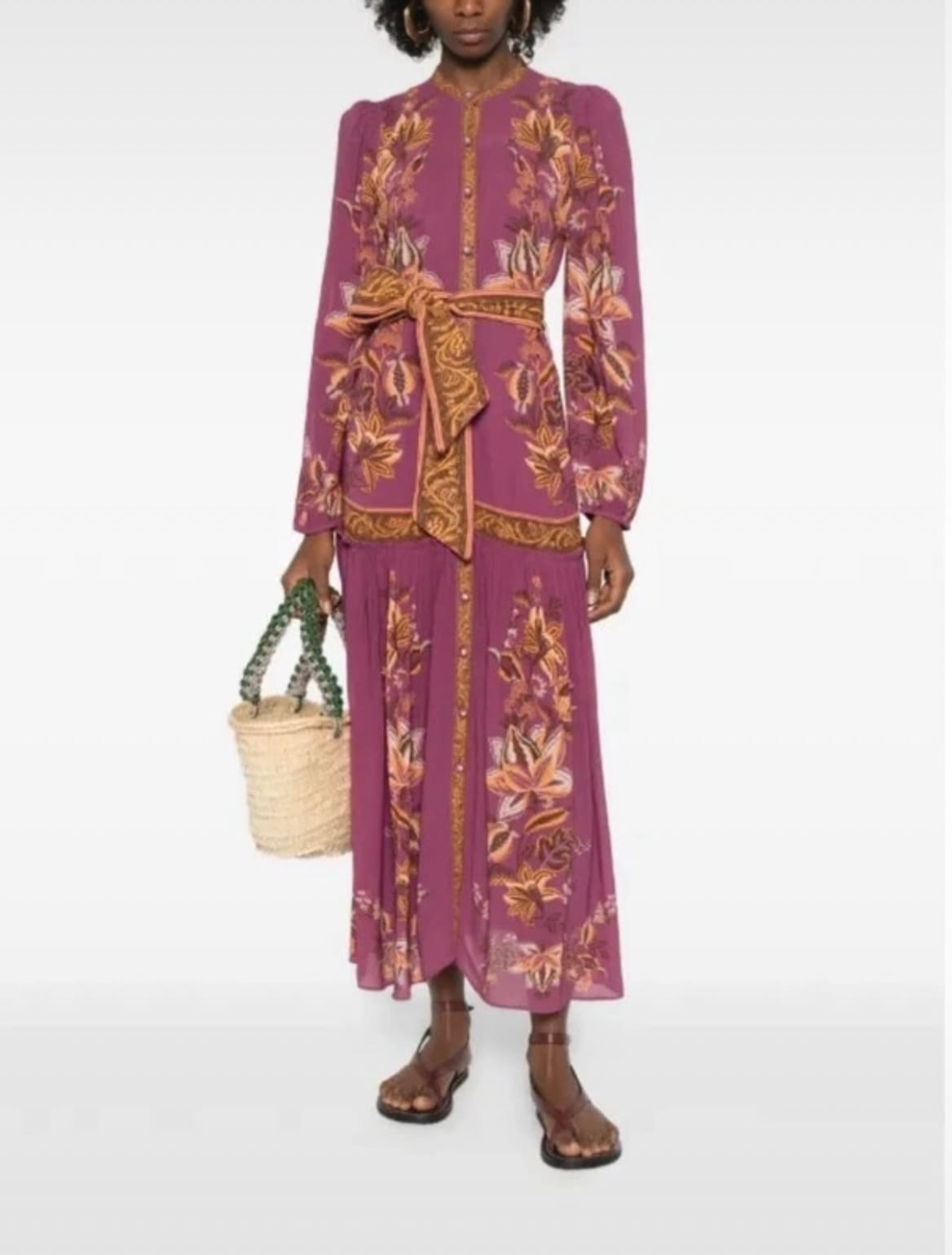 Robe longue fleurie rose - Farm Rio · Farm Rio · taille XS · Robe · à louer - photo 4