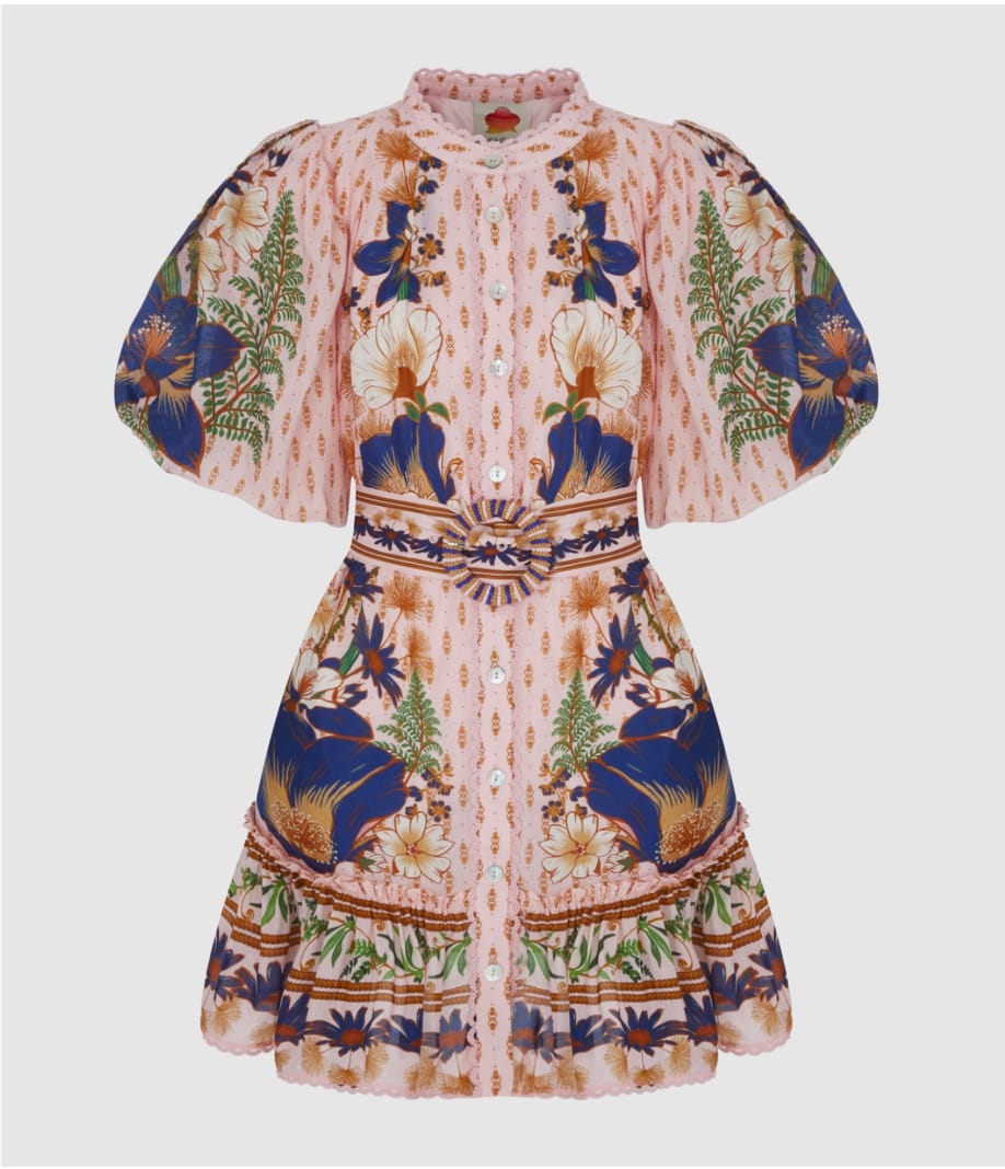 Robe Dream Garden Rose - Farm Rio · Farm Rio · taille XS · Robe · à louer